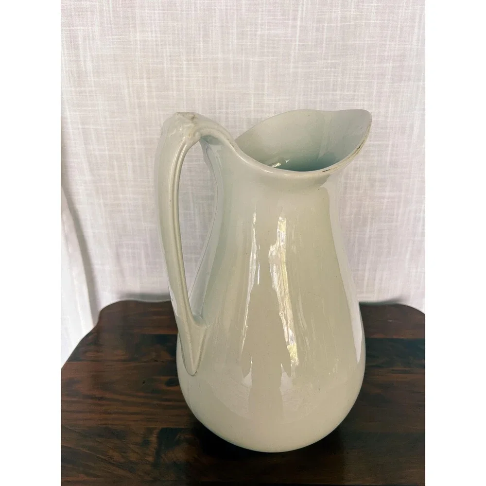 Antique WH Grindley Royal Ironstone White Pitcher 1891-1914